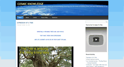 Desktop Screenshot of cosmicknowledge.org